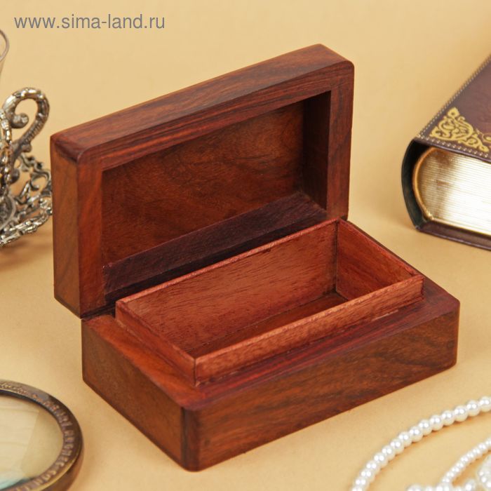 

Шкатулка дерево "Снежинка" 12,7х7,5х5 см