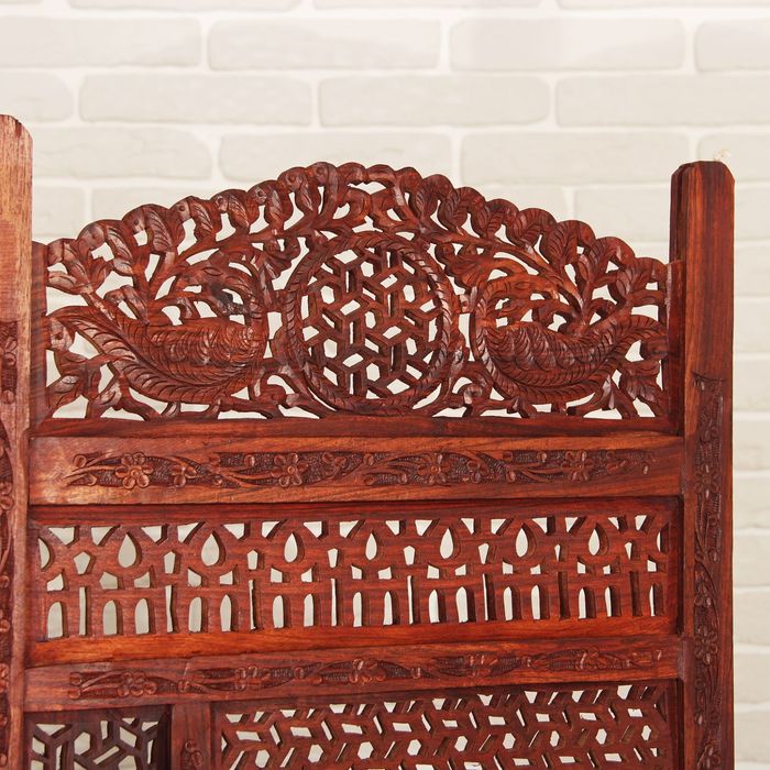 Ширма дерево резная "Лабиринт" 100х180 см