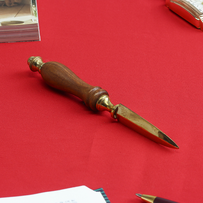 Сувенир набор "Сыщик" (лупа рукоять полистоун, резак) 3,2х9,5х18 см