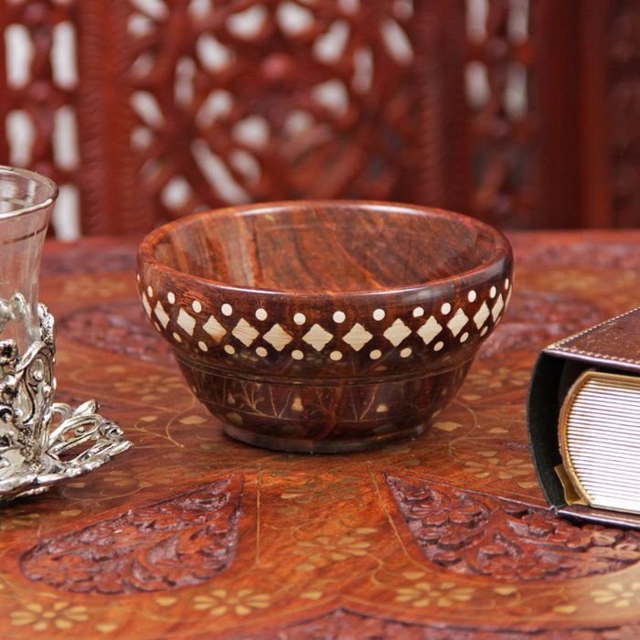 Чаша дерево "Ромб" 4,5х10х10 см