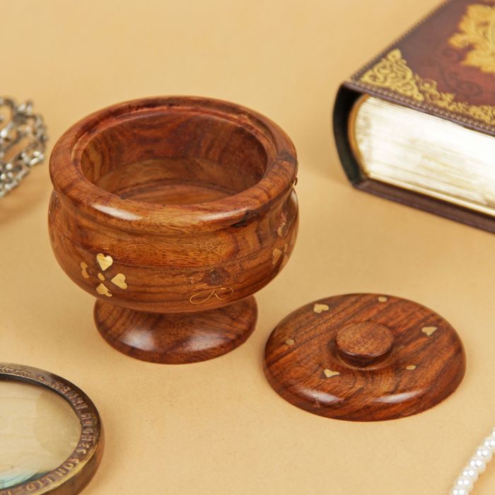 Шкатулка дерево "Роспись" 7,5х9х9 см