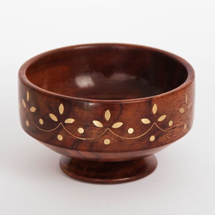 Чаша дерево "Волна" 7х12,5х12,5 см