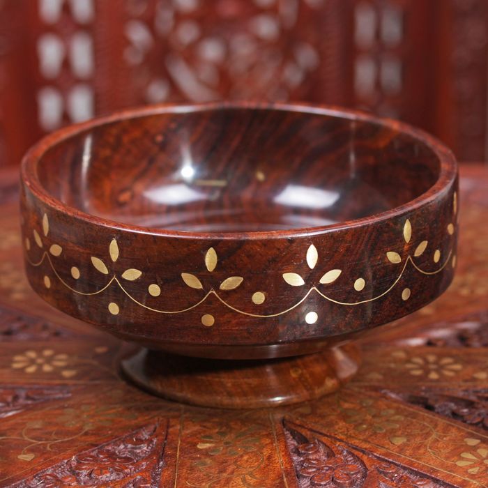 Чаша дерево "Волна" 6,5х14,5х14,5 см