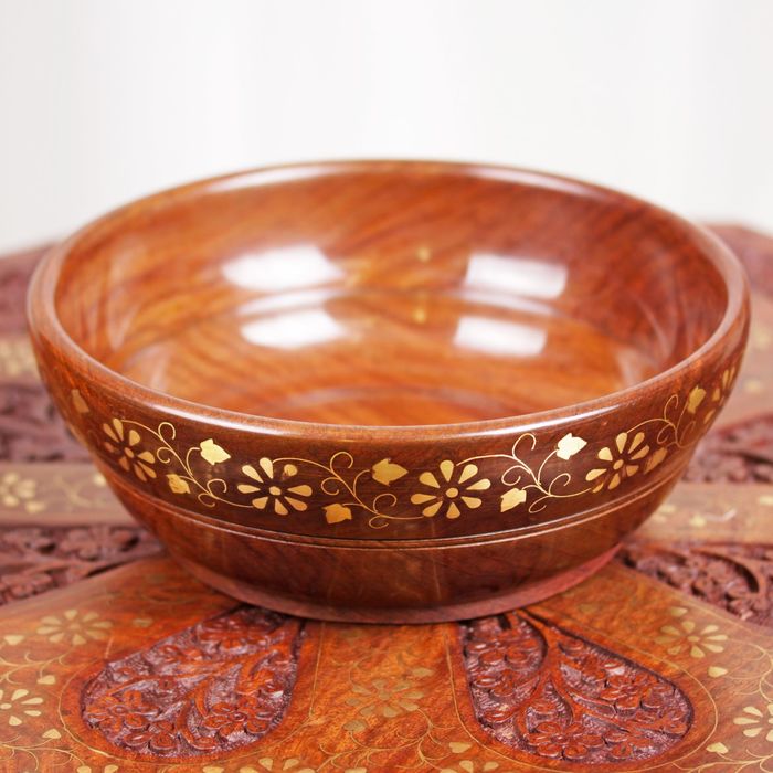 Чаша дерево "Ромашка" 7х20х20 см