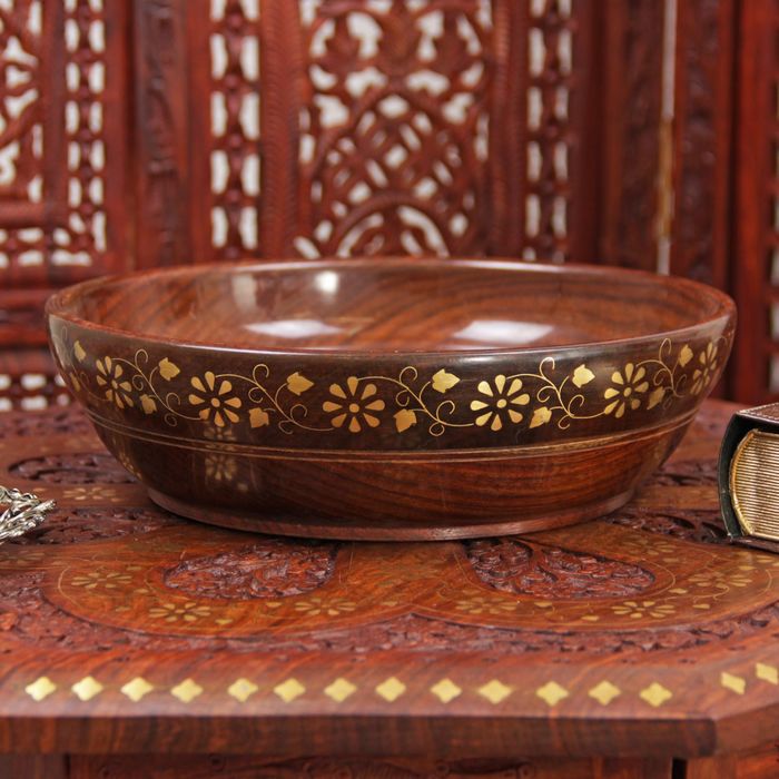 Чаша дерево "Ромашка" 6,5х25х25 см