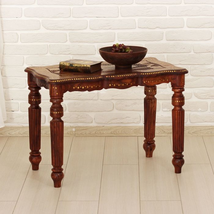 Стол дерево резной "Око" 54х75х45 см