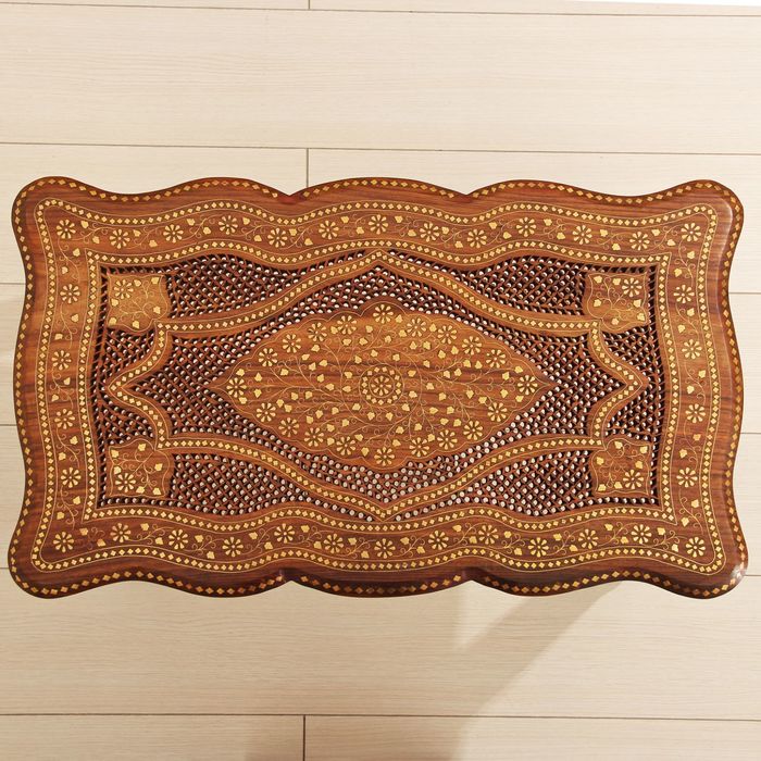 Стол дерево резной "Око" 54х75х45 см