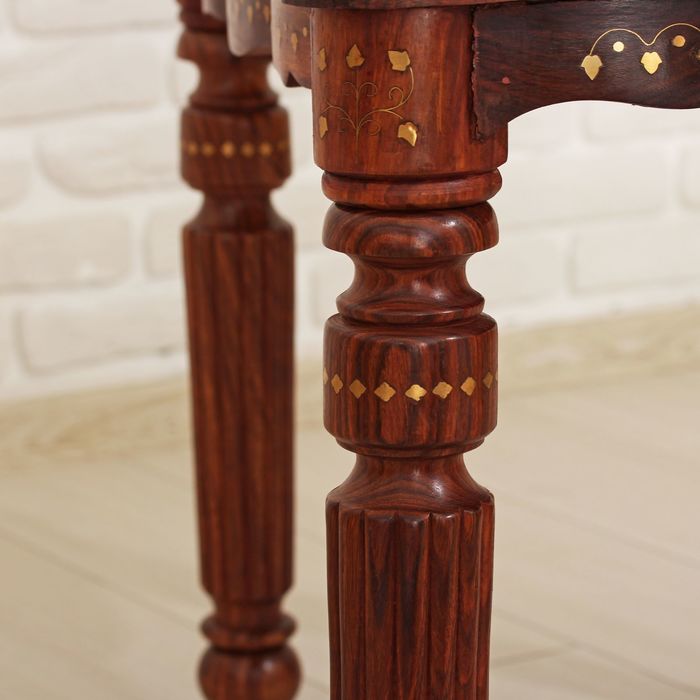 Стол дерево резной "Око" 54х75х45 см