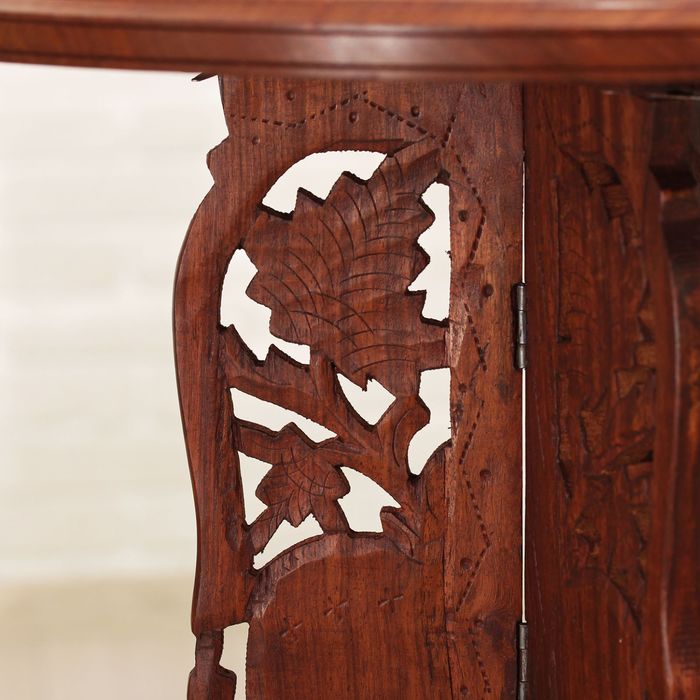 Стол дерево резной "Лепестки" 39х37х37 см