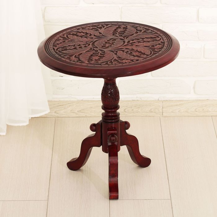 Стол дерево резной "Жар птица" 46х45х45 см