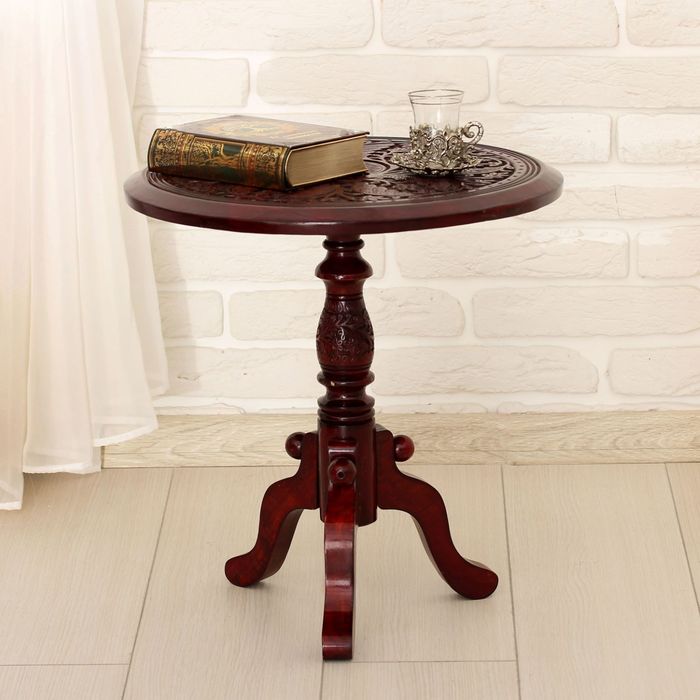 Стол дерево резной "Жар птица" 46х45х45 см