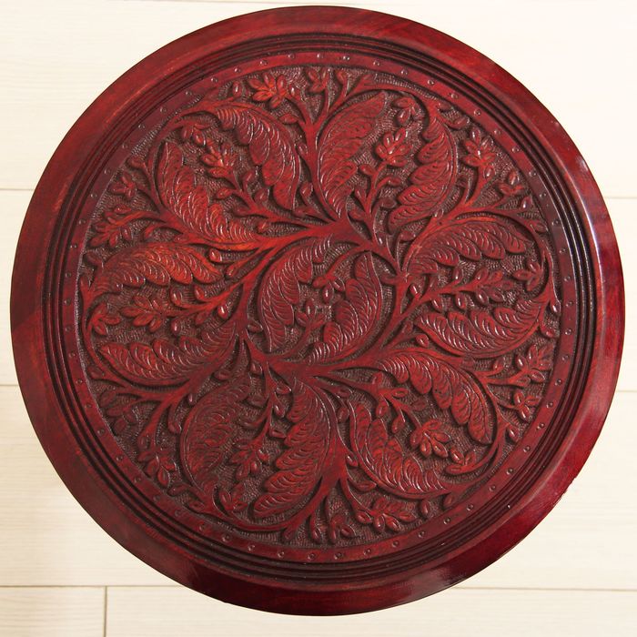 Стол дерево резной "Жар птица" 46х45х45 см