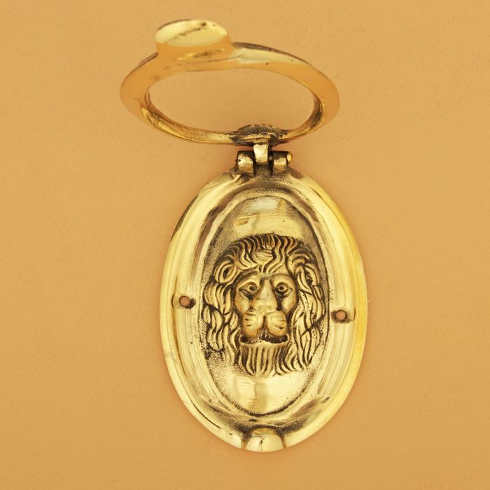 Дверной молоток латунь "Лев" 13,5х8,5х2,5 см