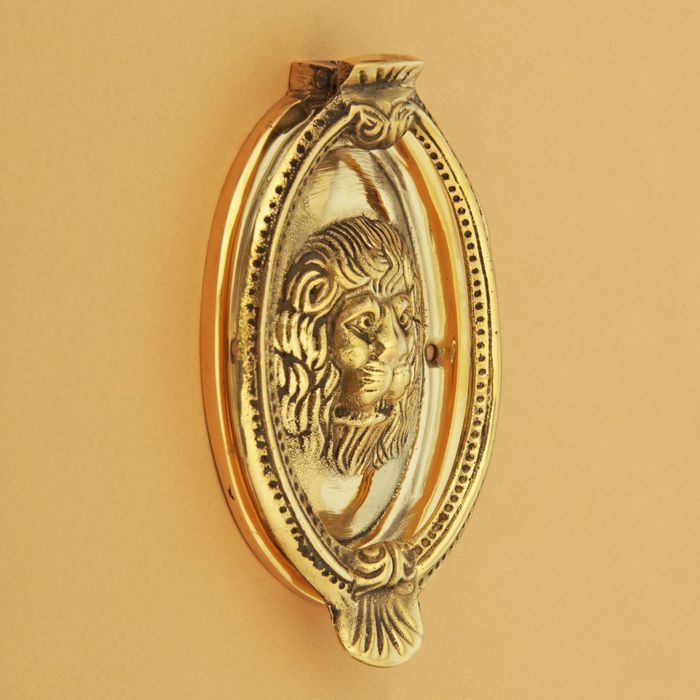 Дверной молоток латунь "Лев" 13,5х8,5х2,5 см