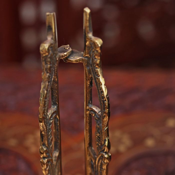 Подставка для книг латунь "Классика" 15х10х0,5 см