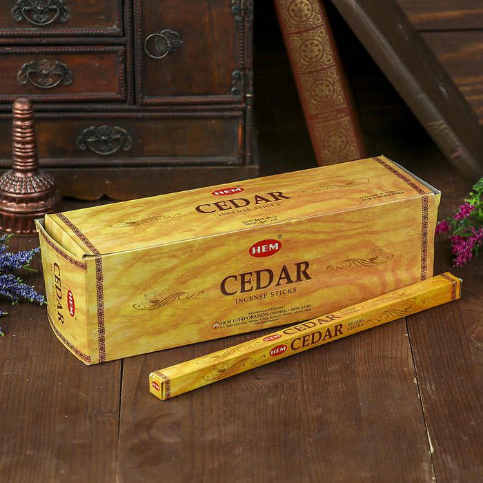 Благовония "HEM" 8 палочек угольные cedar
