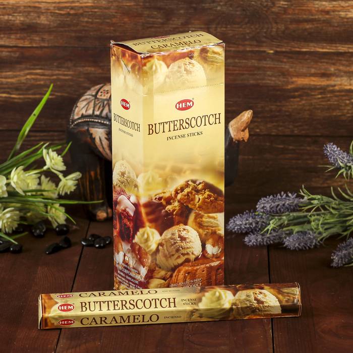 Благовония "HEM" 20 палочек угольные, ириски