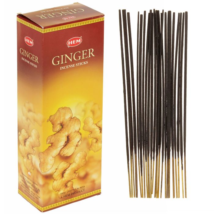 Благовония "HEM" 20 палочек угольные ginger