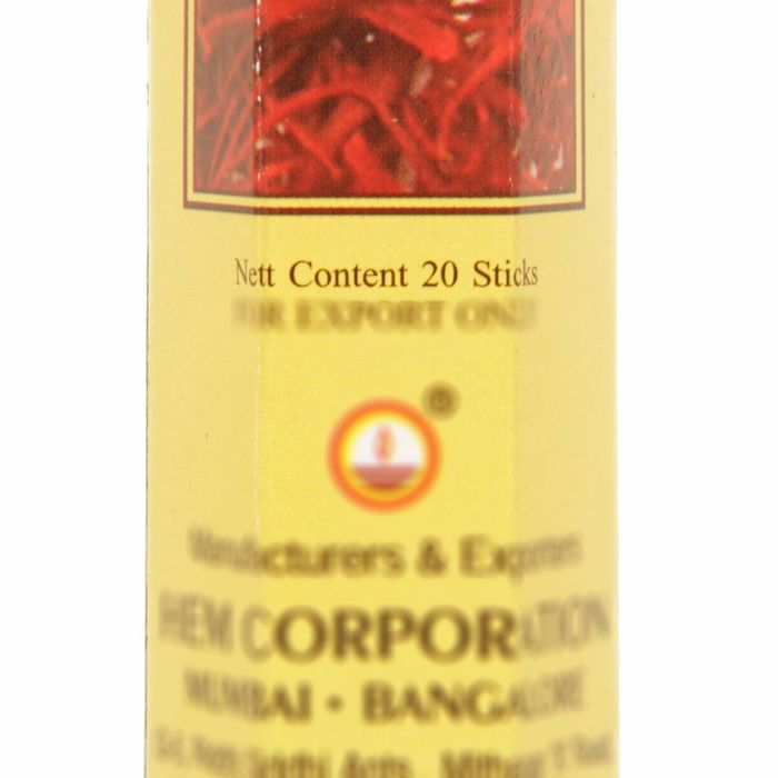 Благовония HEM, шафран, 1 коробка = 6 наборов по 20 палочек