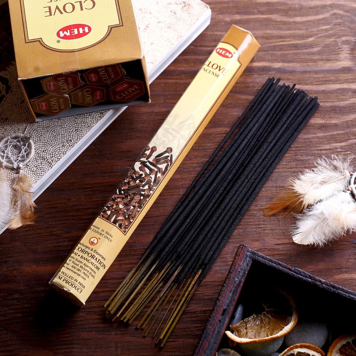 Благовония "HEM" 20 палочек угольные clove