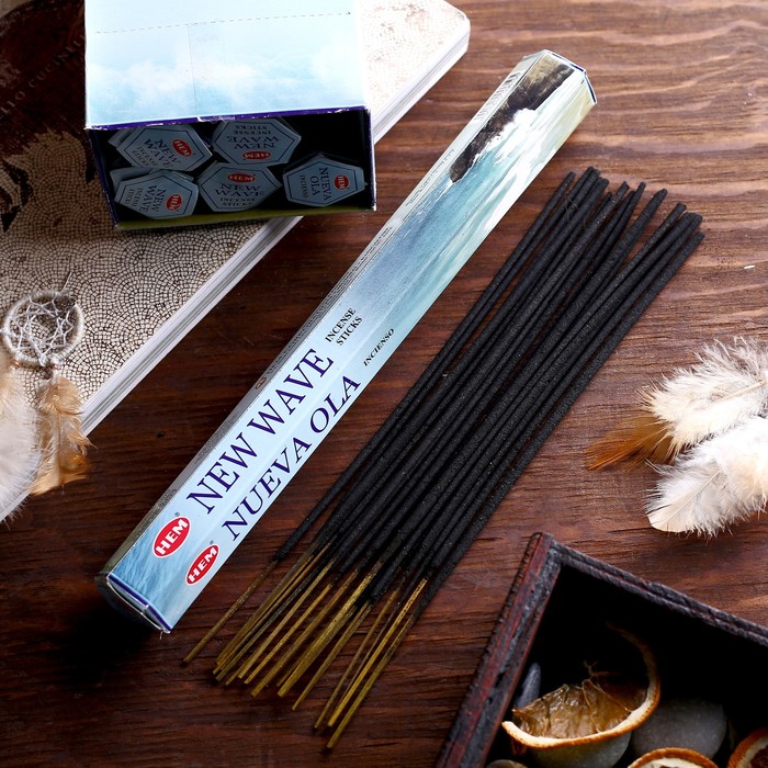 Благовония "HEM" 20 палочек угольные new wave