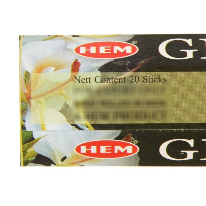 Благовония "HEM" 20 палочек угольные ginger lily