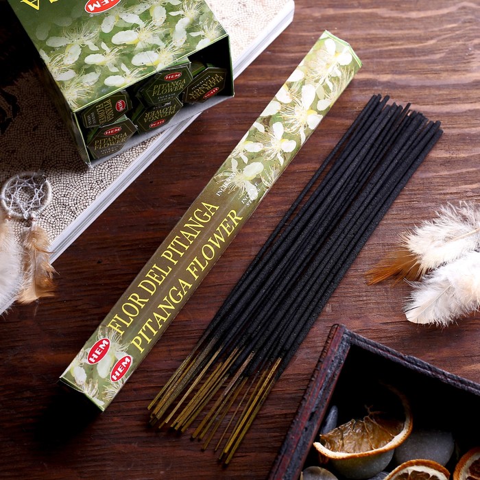 Благовония "HEM" 20 палочек угольные flower cherry