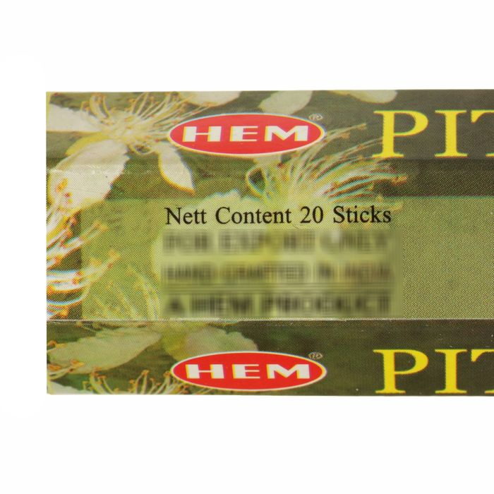 Благовония "HEM" 20 палочек угольные flower cherry