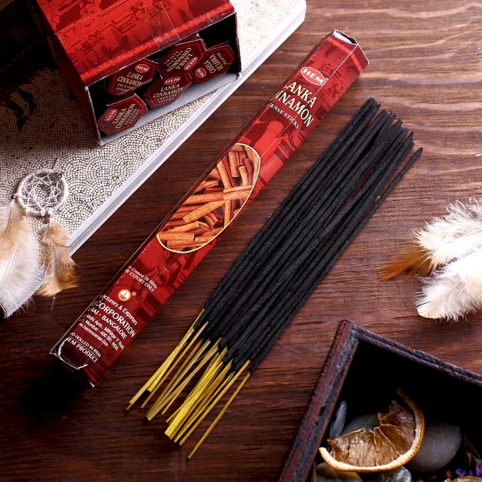 Благовония "HEM" 20 палочек угольные lanka cinnamon