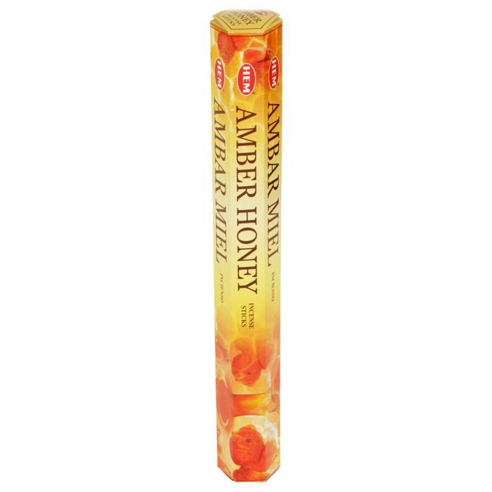 Благовония "HEM" 20 палочек угольные amber honey