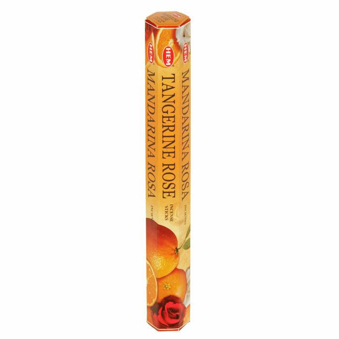 Благовония "HEM" 20 палочек угольные tangerine rose