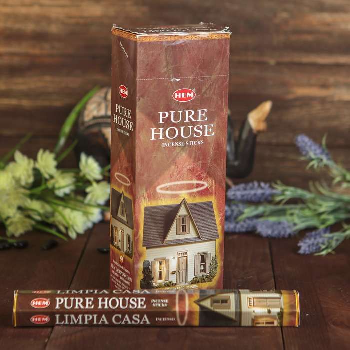 Благовония "HEM" 20 палочек угольные pure house