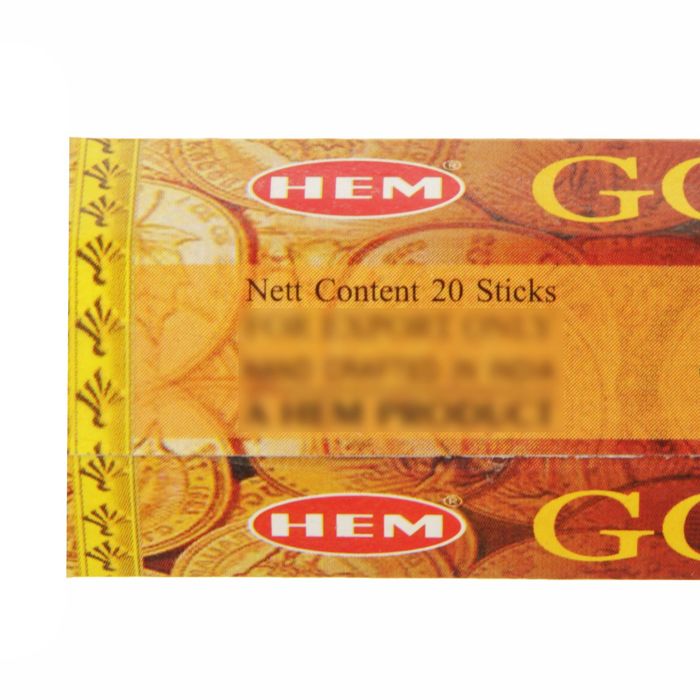 Благовония "HEM" 20 палочек угольные good luck