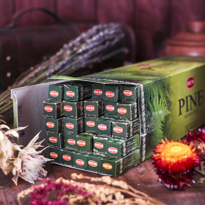 Благовония "HEM" 8 палочек угольные pine
