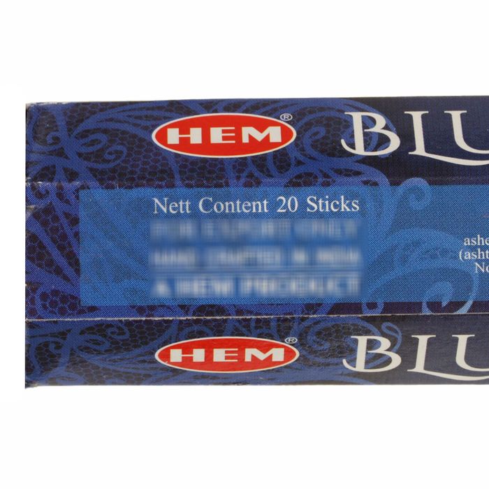 Благовония "HEM" 20 палочек угольные blue velvet