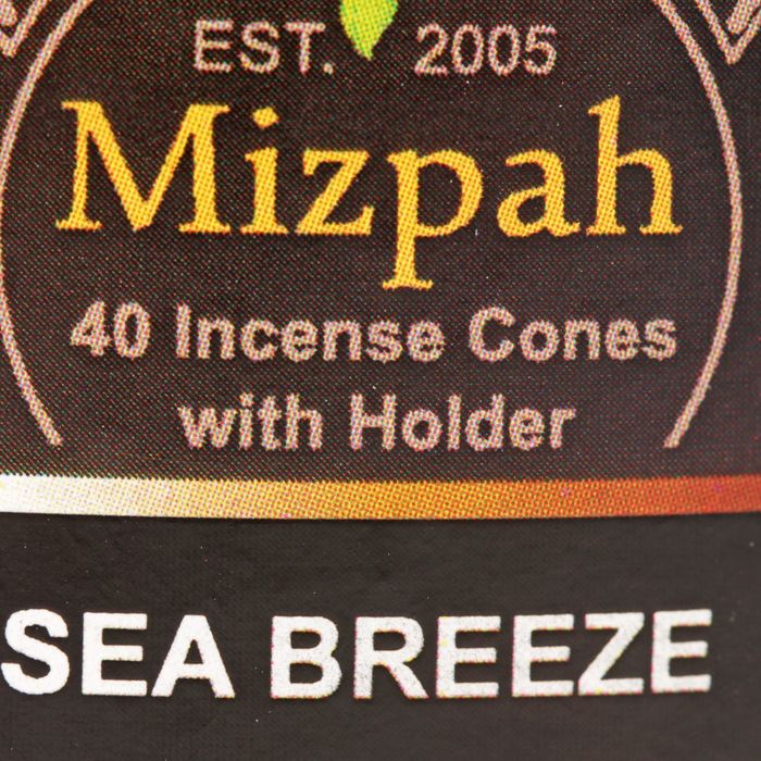 Благовония "Mizpah" 40 конусов с подставкой морской бриз