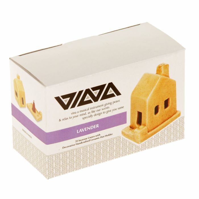 Набор Арома Дом (подставка под благовония, 35 конусов) Лаванда 8х5,5х12 см