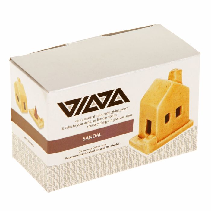 Набор Арома Дом (подставка под благовония, 35 конусов) Сандал 8х5,5х12 см