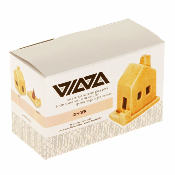 Набор Арома Дом (подставка под благовония, 35 конусов) Имбирь 8х5,5х12 см