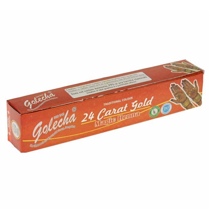 Хна для био тату Golecha 24 Carat Gold тёмно-бордовая, туба, 35 г