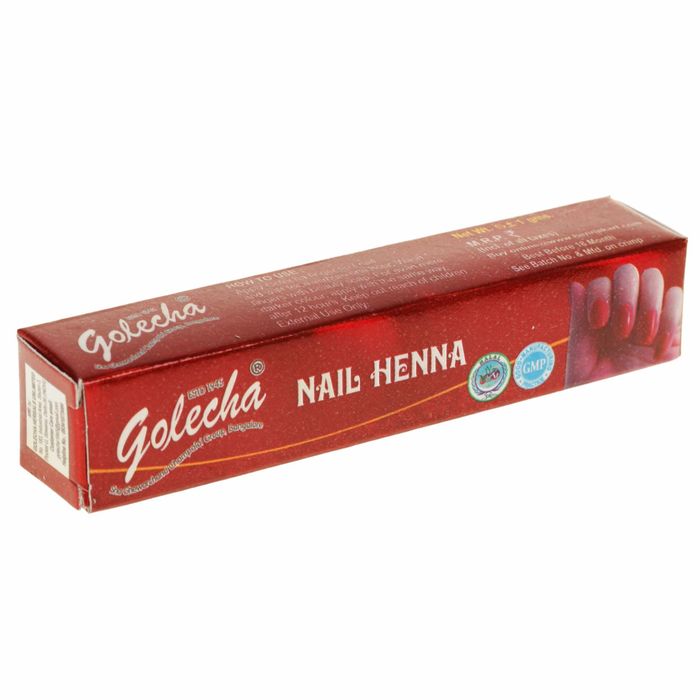 Хна для ногтей Golecha Nail Maroon тёмно-бордовый, туба, 11 г