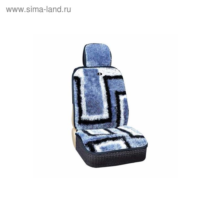 Чехлы сиденья меховые искусственные 5 предм. Skyway Arctic синий, черный, белый, S03001080