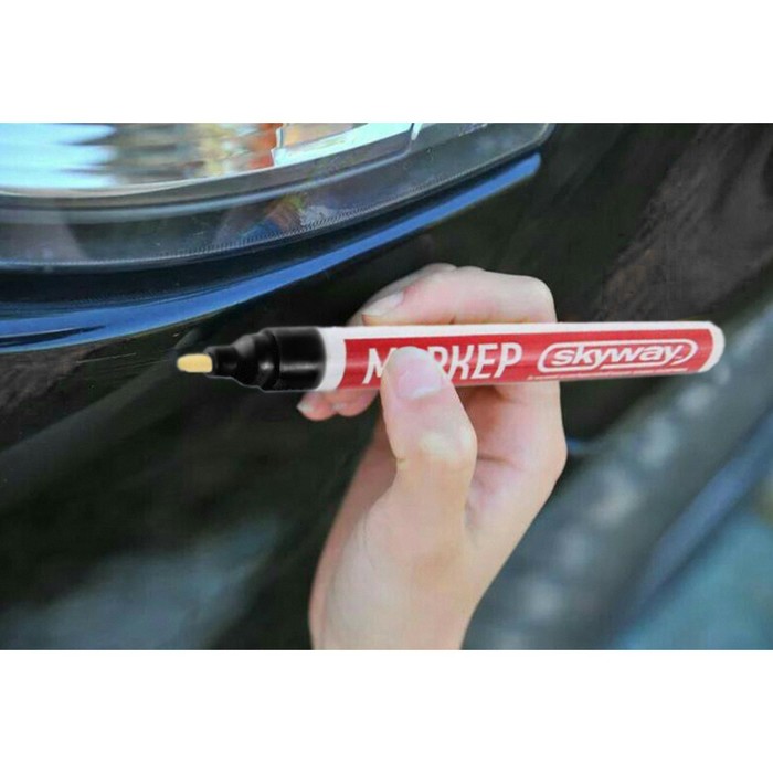 Маркер SKYWAY, универсальный с наконечником из фетра, черный