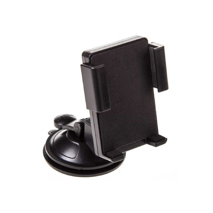 Держатель телефона на лобовое стекло и панель на присоске SKYWAY, короткая жесткая ножка, черный 2
