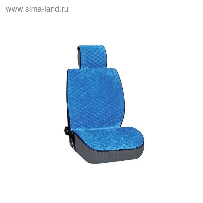 

Накидка сиденья меховая искусственная мутон 2 предм. Skyway Arctic, синий, соты, S03001024