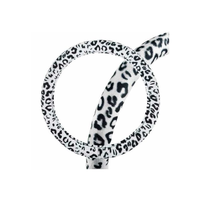 Оплетка SKYWAY SAFARI "ИРБИС", вельвет, размер M, черный/белый ECO