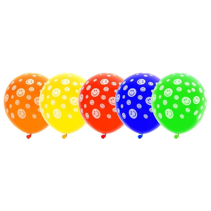 Набор воздушных шаров "Смайл", 10", 25 шт.