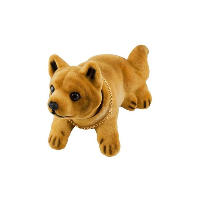 Собака большая в машину с освежителем SKYWAY "Яблоко", Сиба-Ину, 15x8x10 см