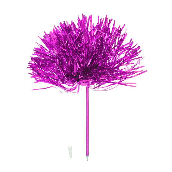 Ручка "Помпон", цвет фуксия
