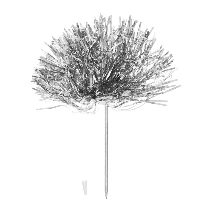 Ручка "Помпон", цвет серебро